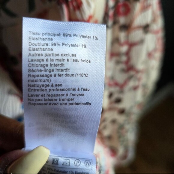 Ba&sh Women's Ganiela Lady Dress Mixed Media Print Mini Sz L Polyester - Picture 12 of 12